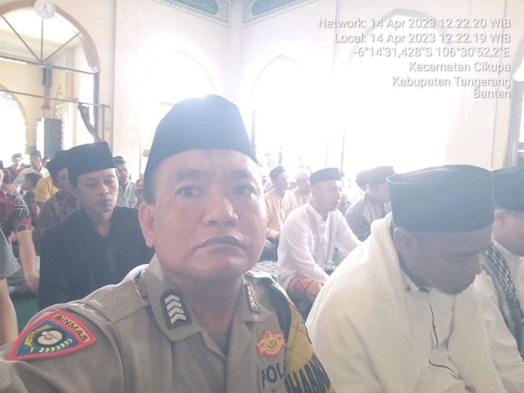 Tingkatkan Iman dan Takwa Sat Binmas Gelar Shalat Jumat keliling di Masjid LamatuL Jannan Kp.Kadu
