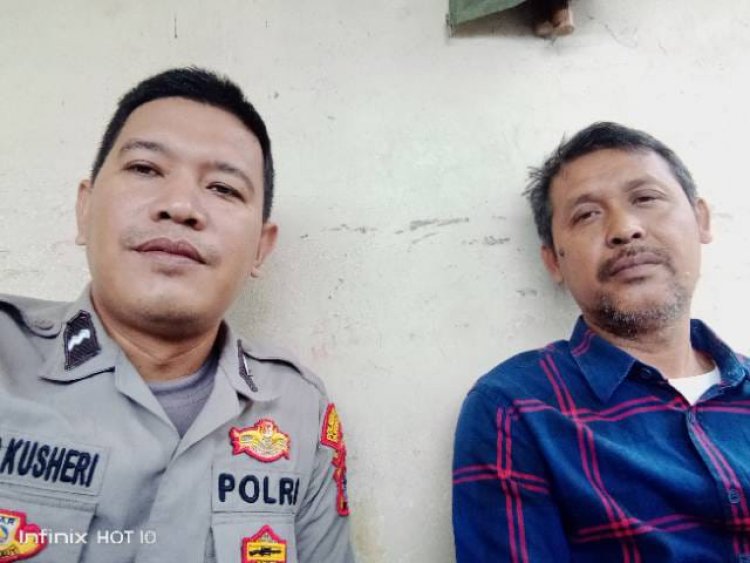 Bhabinkamtibmas Polsek Cikupa Samangi Ketua RW Rohaedi , Bojong Cikupa Ajak Jaga Gaguan Guntibmas Wilayah Bersama Polisi RW