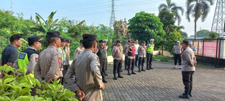 Apel Pengamanan Lintasan Kunjungan Kerja Wakil Presiden RI Prof. Dr. (H.C) K. H. Ma’ruf Amin Dan Rombongan Dari Jakarta Ke Pondok Pesantren An-Nawawi