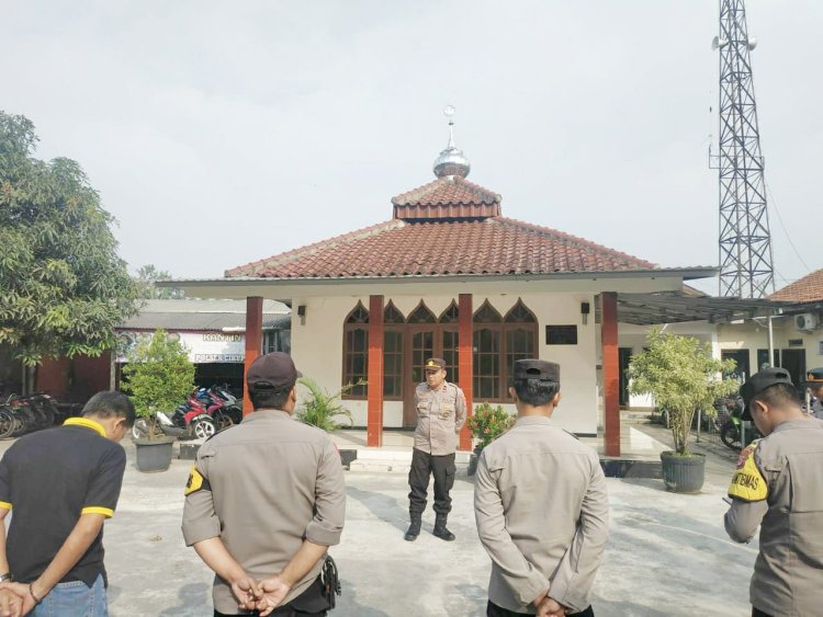 Personil Polsek Cikupa Polresta Tangerang Polda Banten Laksanakan Apel Pagi Pimpin Langsung Oleh Kanit Samapta Ipda Purwantoro