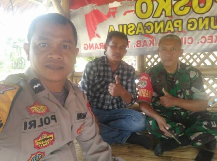 Aipda Budiansyah Angota SABHARA  Polsek Cikupa, Rutin Polisi RW Gelar Giat Sambang Serap Aspirasi Terkait kamtibmas