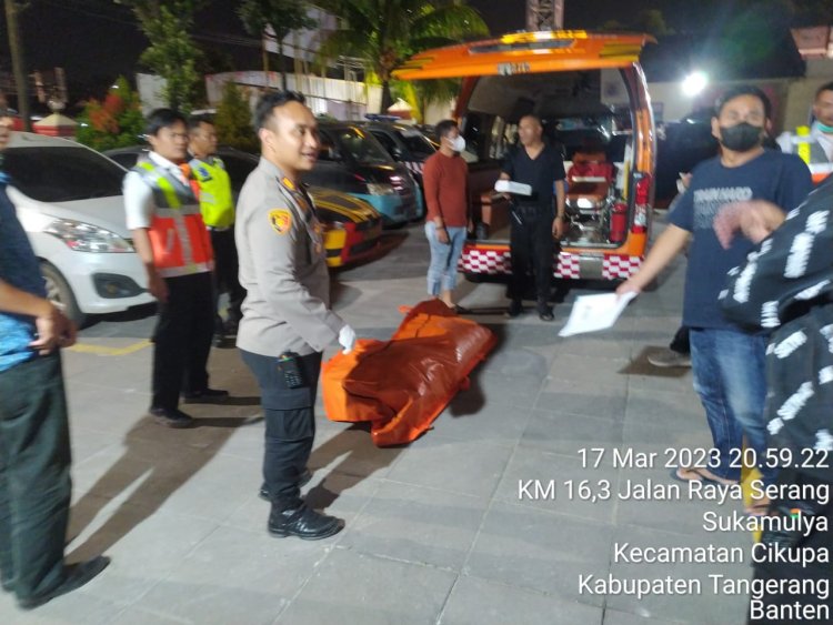 Telah Di Temukan Barang, Di Duga Terkait Tindak Pidana Pembunuhan Di Jalan Tol Tangerang Merak KM 33