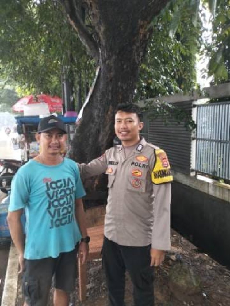 BRIPKA NOVRIZAL DWI FARIZKY , Giat Polisi RW di Kelurahan Pasir Gadung Cikupa.