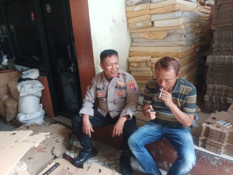 Kunjungan Polisi RW, Ipda Agus Lilis Suryana Ke Kel. Talaga Cikupa