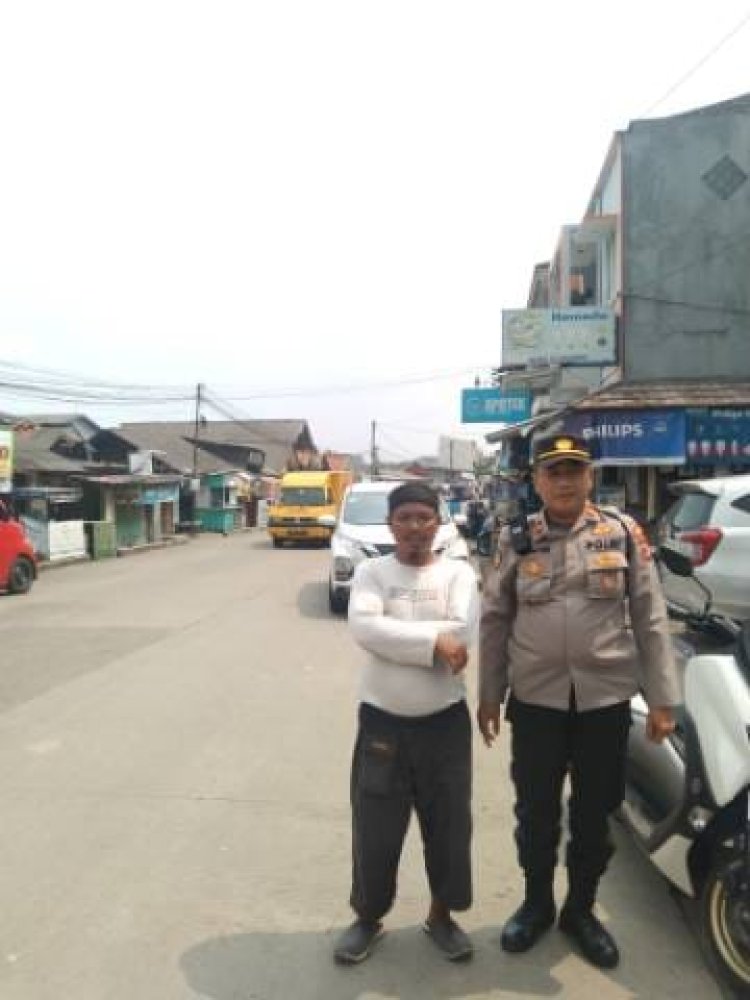 IPDA PURWANTORO Kunjungan Polisi RW Bersama Tokoh Desa Pasir Gadung