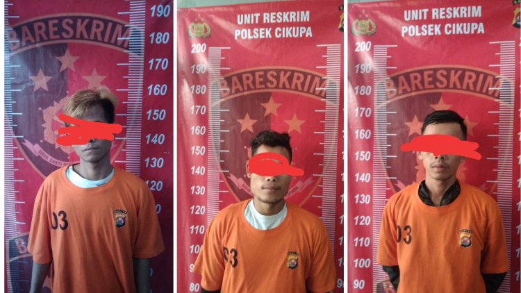 Anggota Reskrim Polsek Cikupa Berhasil Menangkap Tiga Pelaku Pencurian di PT. Motar Sukses Mandiri*