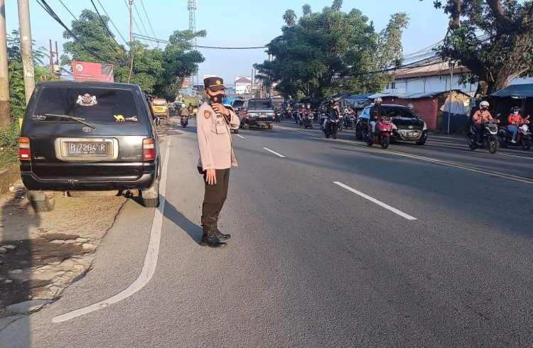 Personil Anggota Polsek Cikupa Polresta Tangerang Polda Banten, Giat Protap Bersama Kanit Propam Ipda Mahdi,SH