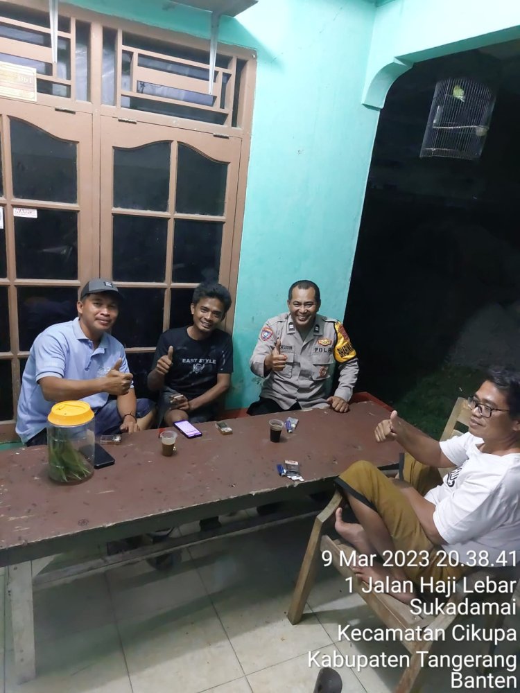 Aiptu Mukhsodin Bhabinkamtibmas Desa Sukadamai, Giat :*Yuk Ngopi Wae*Dengan Warga Binaan