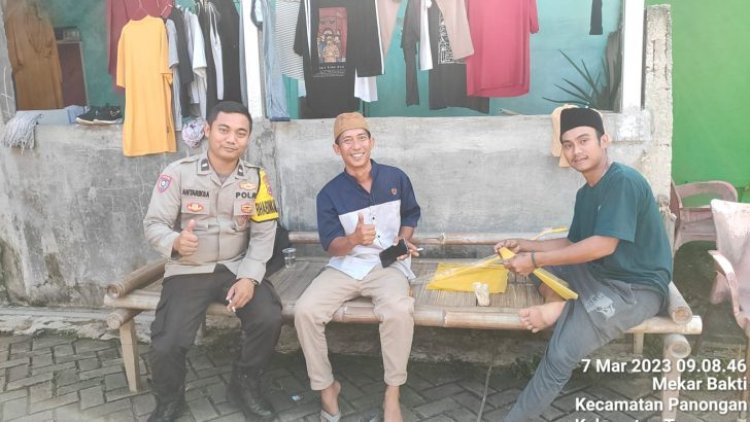 Laksankan Patroli Preventif Dan Sambang DDS, Bhabinkamtibmas Polsek Panongan Titipkan Pesan Kamtibmas