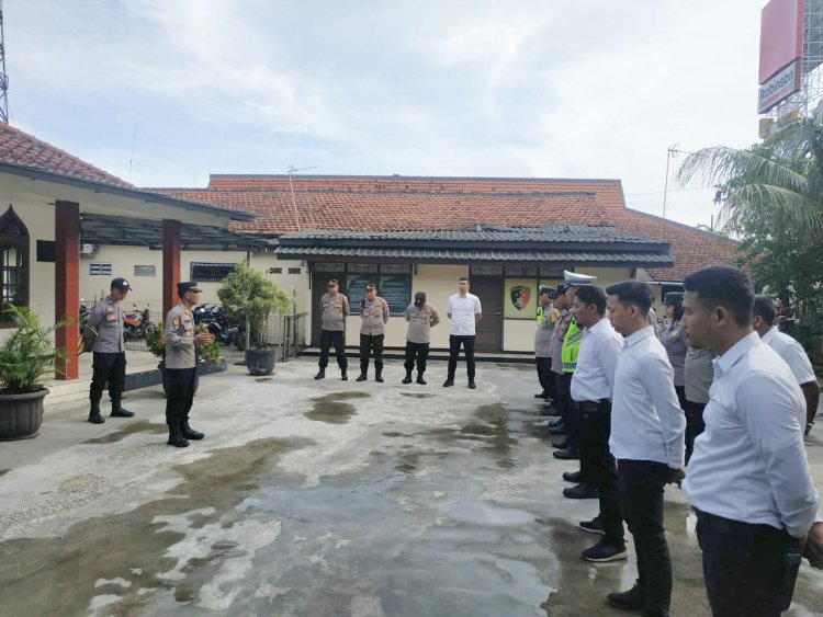 Wakapolsek Akp Udiyano Pimpin Apel Pagi Bersama Personil Polsek Cikupa Polresta Tangerang Polda Banten