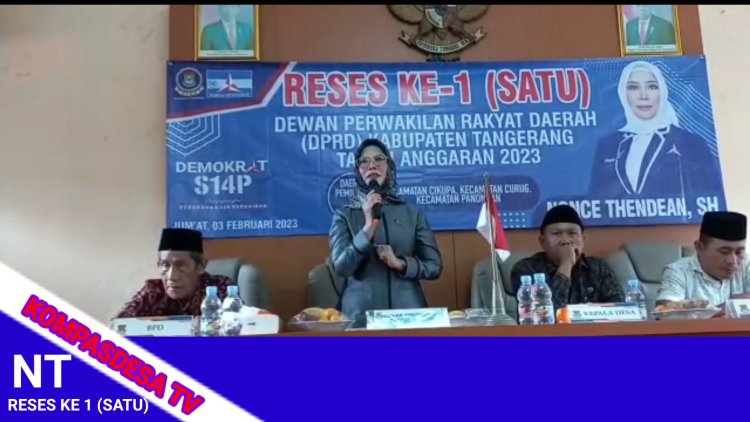 Anggota DPRD Kabupaten Tangerang  Nonce Thendean SH  Gelar Reses di Desa Cikupa  Serahkan Mobil Ambulans