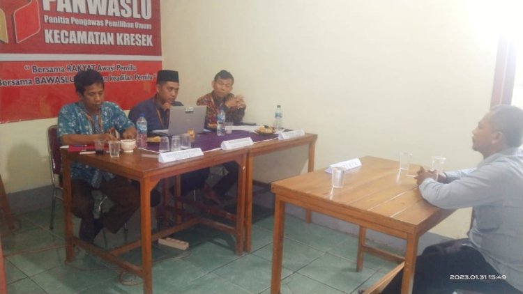 Bawaslu Kecamatan Kresek Lakukan Penjaringan Calon Anggota Panwas Desa/Kelurahan Secara Selektif