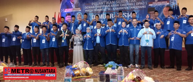 Nonce Thendean SH Ucapkan Selamat Atas Dilantiknya Ketua dan Pengurus DPAC Partai Demokrat Se-Kabupaten Tangerang