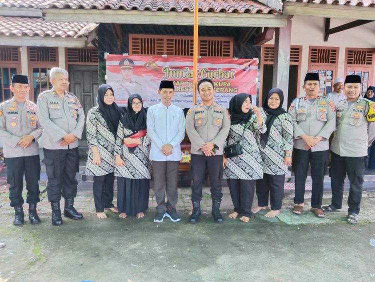 Giat Jumat Curhat Kapolsek Cikupa Polresta Tangerang Di Kediaman KH. Muhtar, Kp. Pasir Gadung