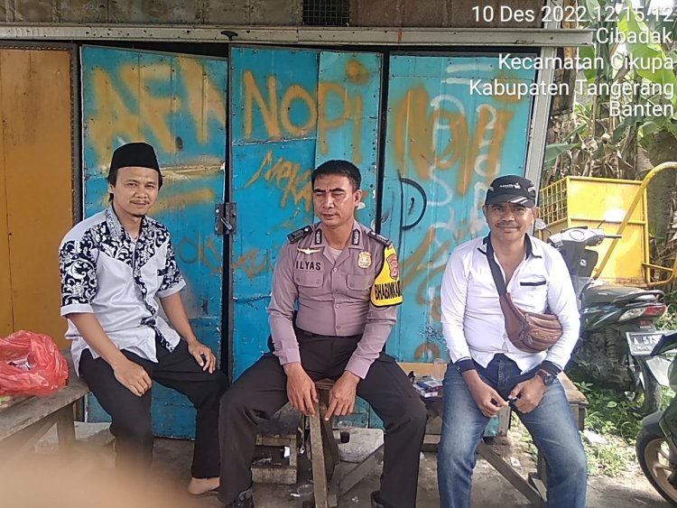 Bhabinkamtibmas Polsek Cikupa Polresta Tangerang, Giatan Sambang Kepada Warga Desa Cibadak Kecamatan Cikupa