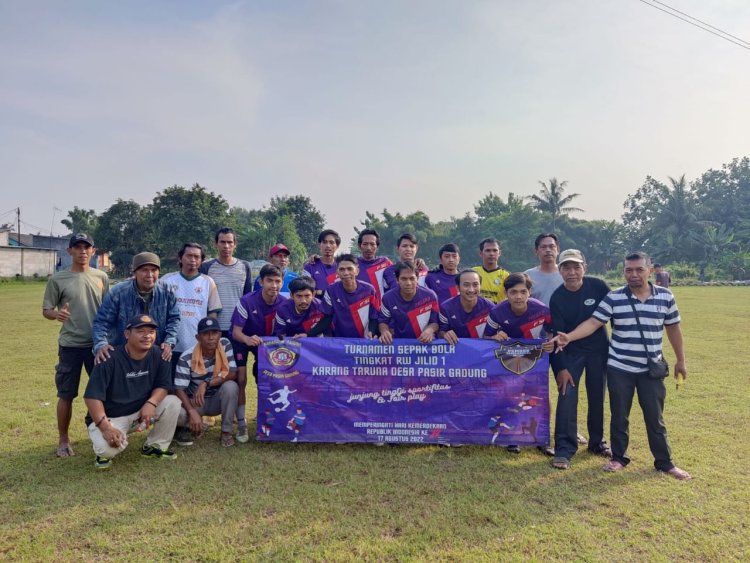 Pemdes Pasir Gadung Gelar Sepakbola Antar RW Di Stadion Mini Porsena pasir gadung