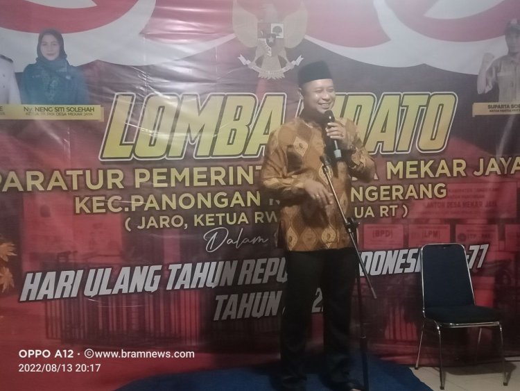 Menyambut HUT RI Ke 77 Pemdes Mekar Jaya Gelar Lomba Pidato