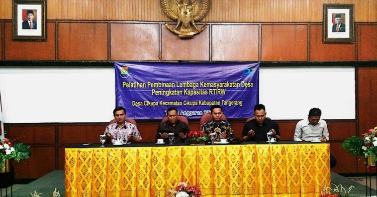 Desa Cikupa Tangerang Gelar Pelatihan Pengurus RT RW