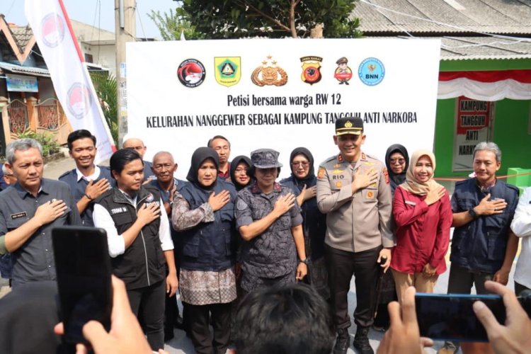 Minimalisir Peredaran Narkotika, Polres Bogor Launching - Resmikan Kampung Tangguh Bebas Narkoba