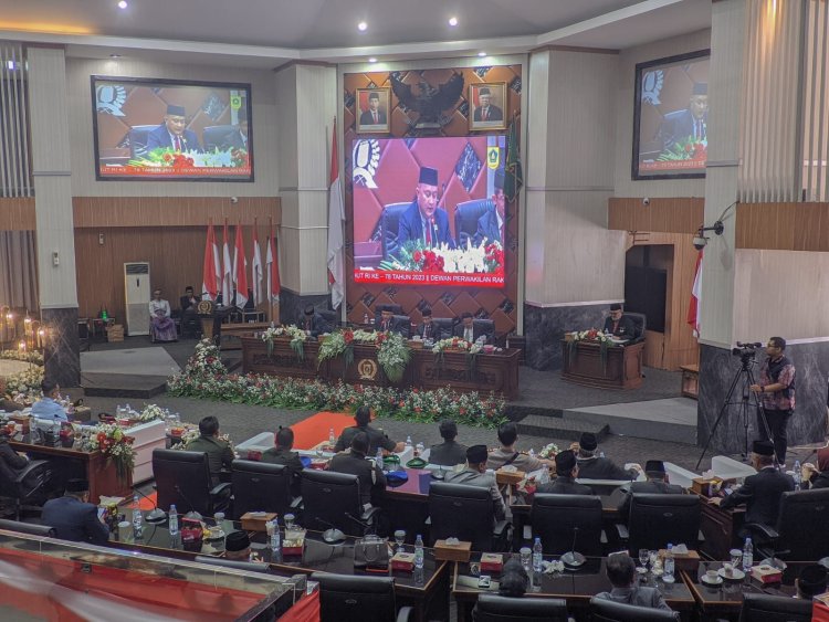 Rapat Paripurna, DPRD Kabupaten Bogor Dengarkan Pidato Presiden