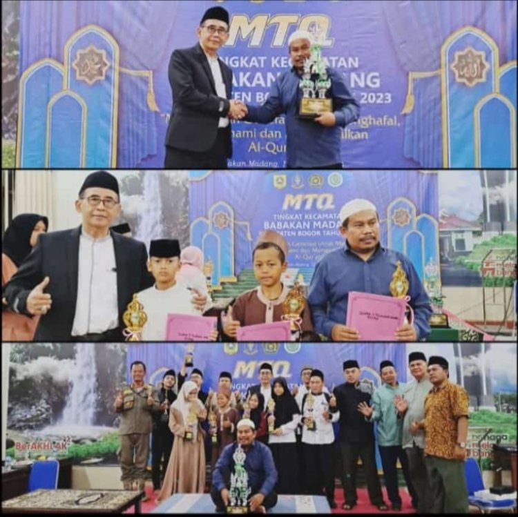 Desa Bojong koneng Juara Umum MTQ Tingkat Kecamatan Babakan Madang