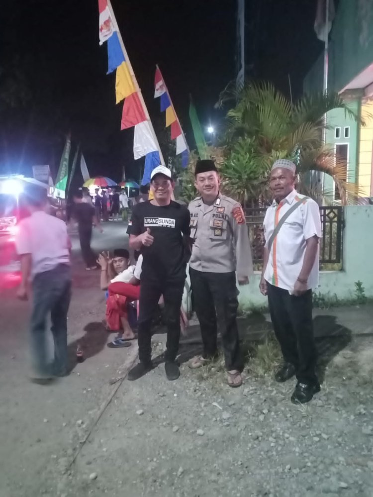 Bhabinkamtibmas Desa Parakan Muncang Polsek Nanggung Polres Bogor Lakukan Patroli Malam Sekaligus Dialogis Kamtibmas Kepada Warga Binaan