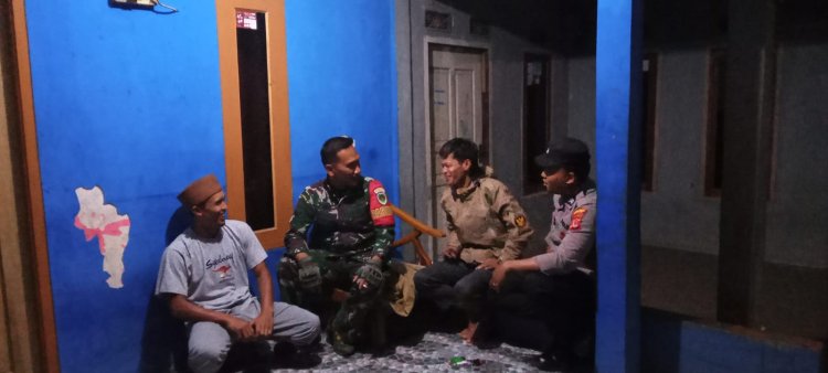 Sinergitas TNI - Polri Menciptakan Keamanan Serta Sekaligus Pencegahan Dari Adanya Kejahatan Tindak Kirminalitas Di Wilayah Binaan