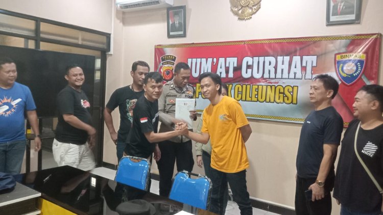 POLSEK CILEUNGSI TINDAK LANJUTTI TERKAIT SALING LAPOR RIBUT DI WARUNG ANGKRINGAN BERAKHIR DAMAI