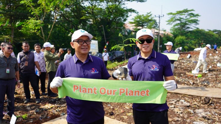 Iwan Setiawan Bersama Dubes Korsel Revitalisasi Eks TPA Pondok Rajeg Jadi Hutan Kota