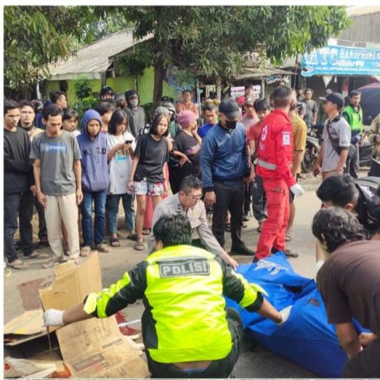 Dua Orang Meninggal Dunia Dalam Laka Lantas di Cileungsi Bogor, Pihak Kepolisian Gelar Olah TKP