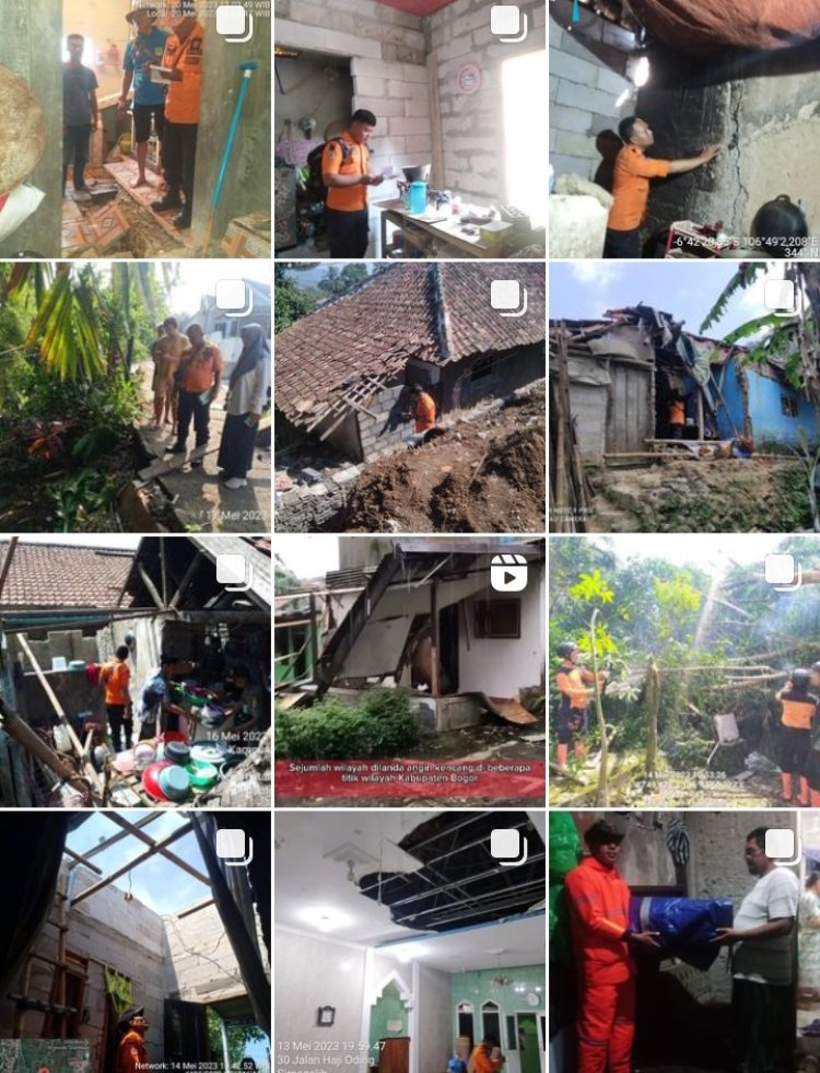 Pergeseran Tanah di Bojong Koneng Rusak Puluhan Rumah