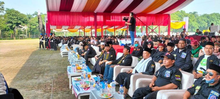 Apel Pengamanan Pelantikan Pengurus DPC BPPKB. Kab Bogor dan Pelantikan KSB se Kabupaten Bogor serta santunan Yatim Piatu sebanyak 1000 orang