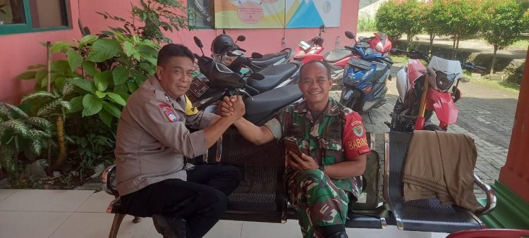 Bhabinkamtibmas Polsek Babakan Madang Polres Bogor Aiptu Empud Mahpudin Sinergitas TNI POLRI