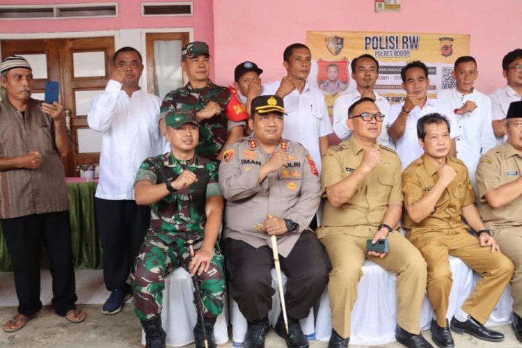 Polres Bogor Launching Polisi RW, Yang Miliki Peran Tingkatkan Keamanan Lingkungan