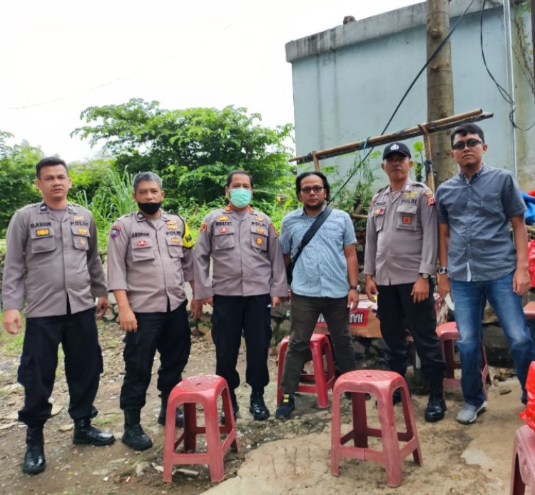 KAPOLSEK BABAKAN MADANG BERSAMA PERSONIL POLSEK LAKSANAKAN APEL KESIAPAN PENGAMANAN BURUH BOGORINDO SENTUL