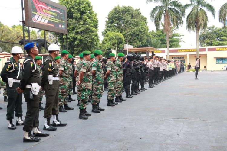 Jelang Malam Takbiran, Polres Bogor Gelar Apel Pengamanan