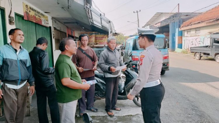 Sat Lantqs Polres Bogor Gelar Sosialisai ETLE Kepada Masyarakat