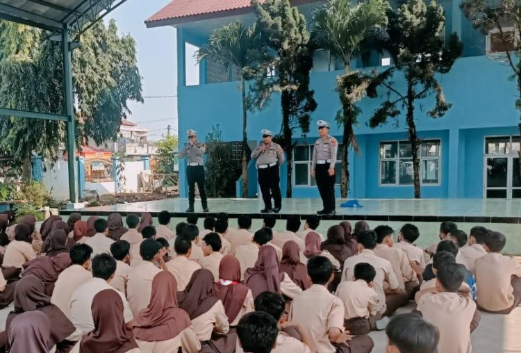 Gelar Police Goes To School, Sat Lantas Polres Bogor Sosisialisasikan Keselamatan Berlalu Lintas