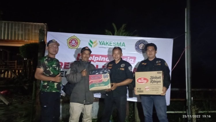 Yayasan yakesma Peduli Sigap Lakukan Percepatan Bantuan Korban Gempa Cianjur