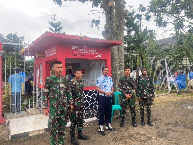 JAGA KETAT, YONIF RAIDER 300 BANTU PENGAMANAN TITIK VITAL DI CIANJUR