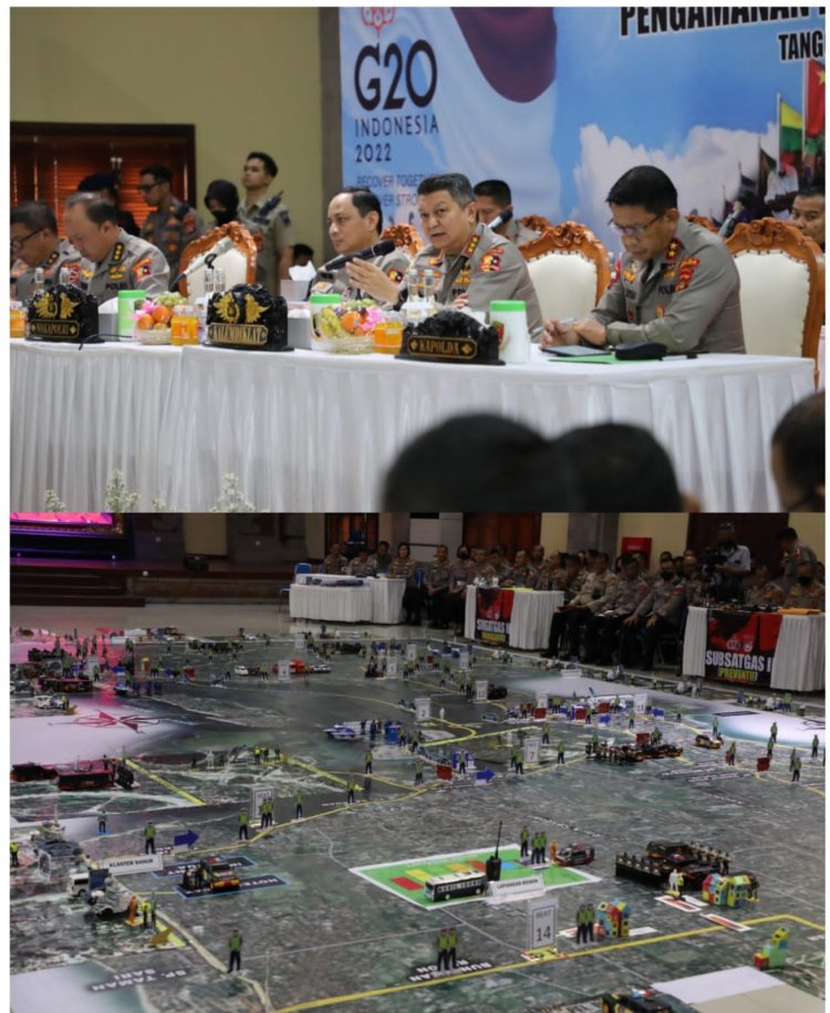 Wakapolri Pimpin Tactical Floor Game, Susun Strategi Pengamanan KTT G20 di Bali