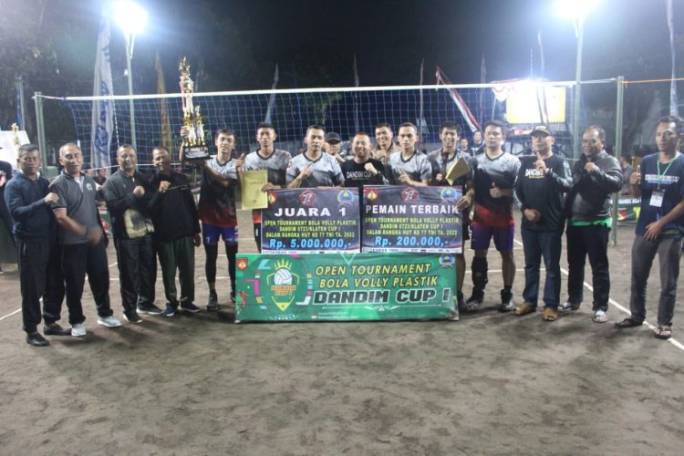 New Joker Tulung Juarai Bola Volly Plastik Dandim 0723 Klaten Cub I