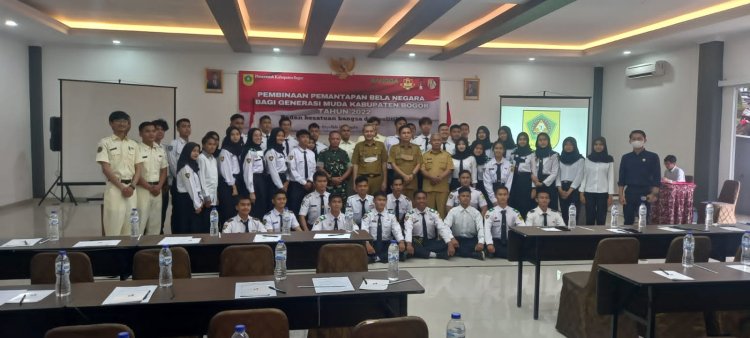 Kodim 0621/Kab.Bogor Laksanakan Pembinaan Bela Negara Bagi Generasi Muda TA.2022