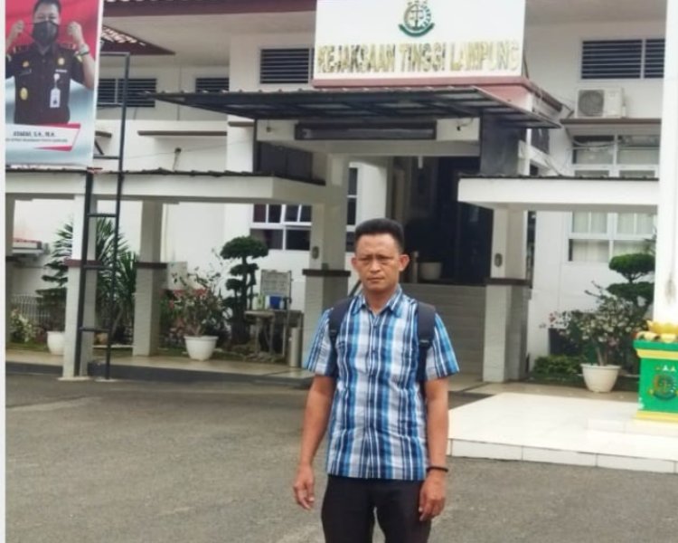 Hasan Basri Korban Pemukulan Oleh tiga Orang Lapor Ke Kejati Lampung