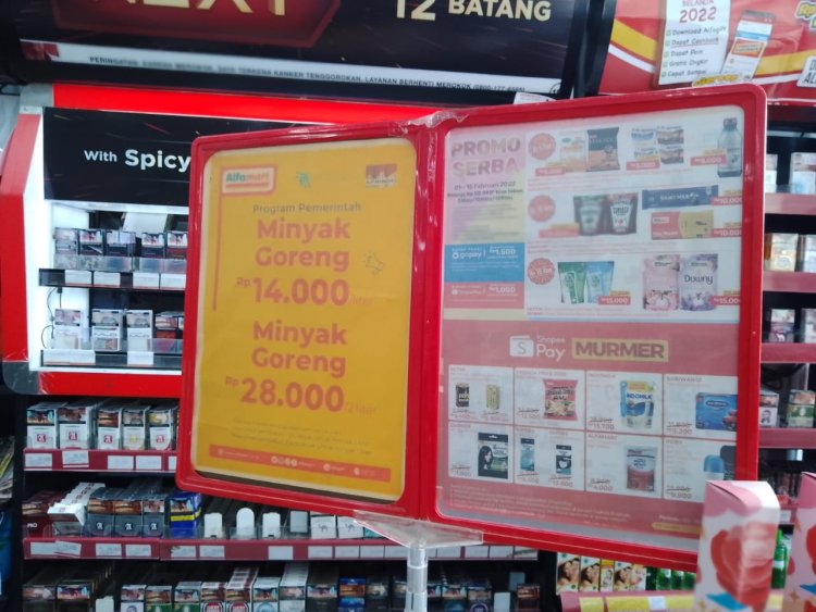 Stok Minyak Goreng Langka Dan Kosong Di Beberapa Minimarket Di Way Kanan.