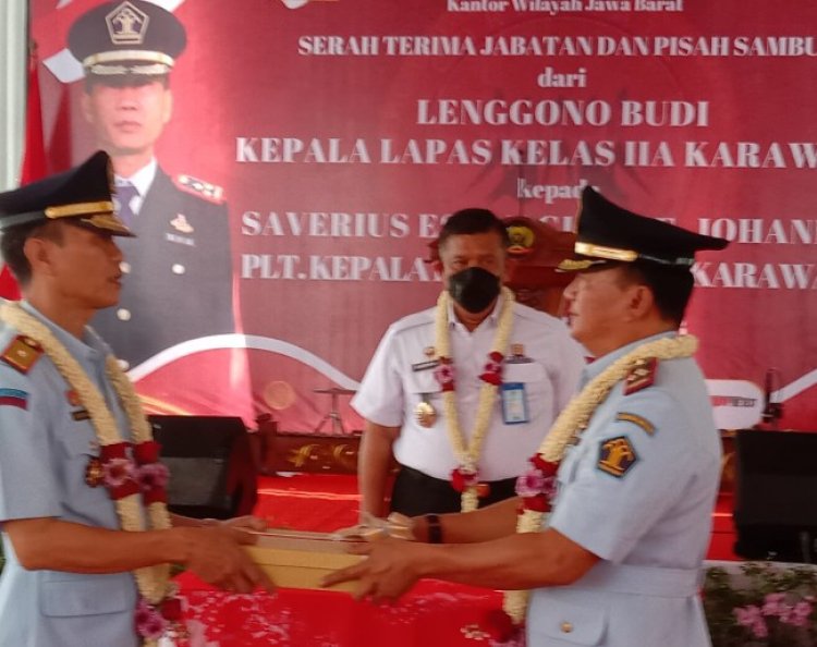 Lapas Kelas IIA Karawang Laksanakan Serah Terima Jabatan