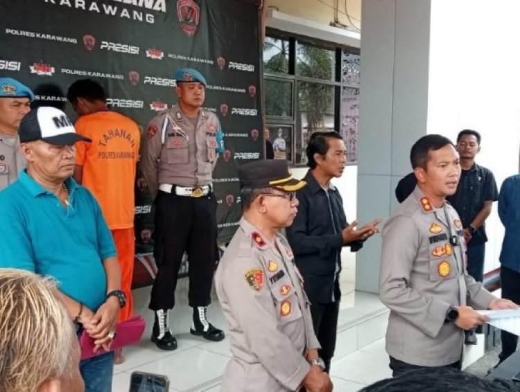 Pelaku pemerasan Terhadap Pedagang di Pasar Rengasdengklok Berhasil diringkus Polisi