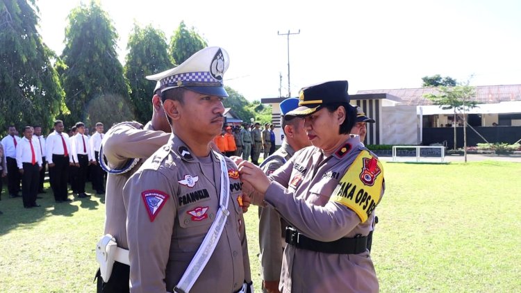 Wakapolres SBB Pimpin Apel Pasukan Pengamanan Idul Fitri 1444 H 2023