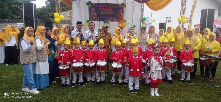 Camat Trimurjo Dampingi Ketua 1 TP PKK Kabupaten Lampung Tengah Hadiri Lomba Mamamia Mewarnai Indonesia Karya Anak Bangsa