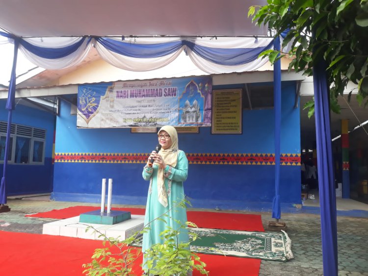SMP Negeri 01 Kotabumi Peringati ISRA MiraJ Nabi Muhammad SAW 1440 H